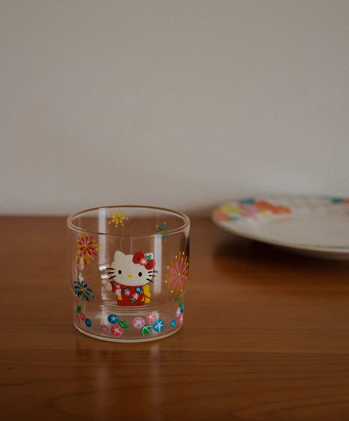 Kitty Coffee Cup with fireworks