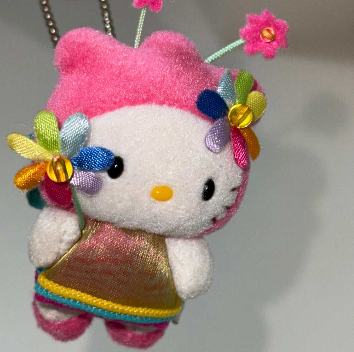 Kitty Plush Keychain- Flower Fairy