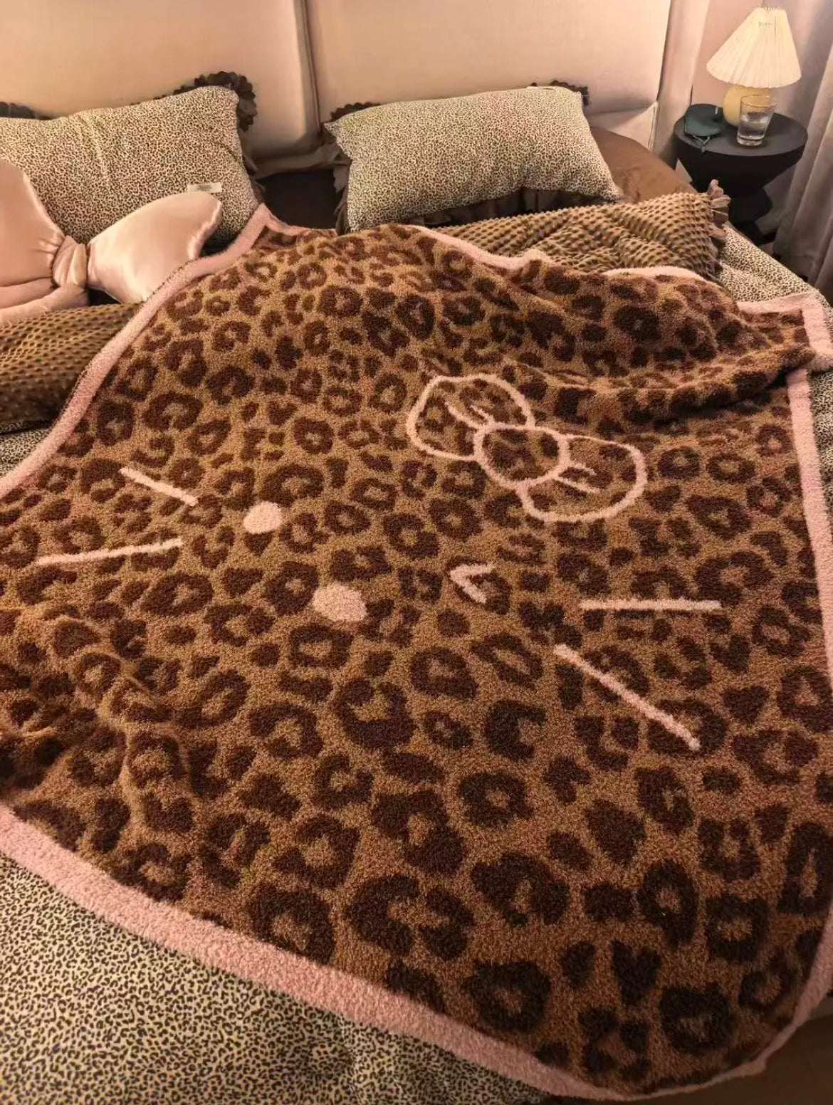 Leopard Print Kitty Blanket