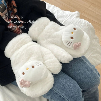 Hello Kitty Fluffy(soft) Gloves