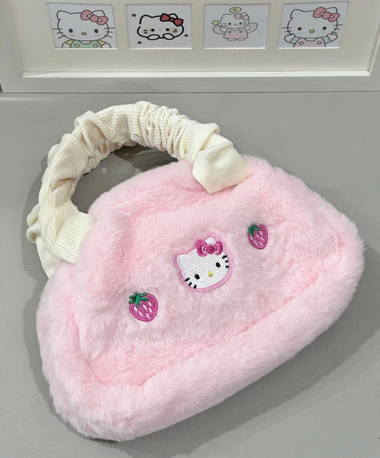 Pink Fuzzy Handbag