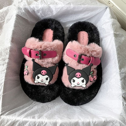 Kuromi Fluffy Slippers