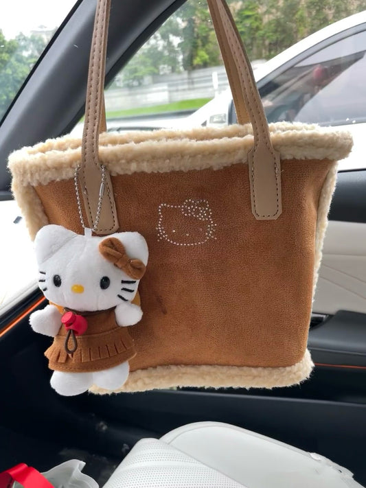 Hello Kitty Caramel Fluffy Bag