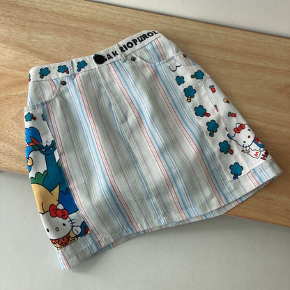 Hello Kitty Cartoon Striped Skirt /Shorts