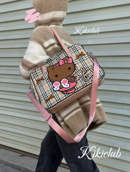 Hello Kitty Plaid Tote Bag