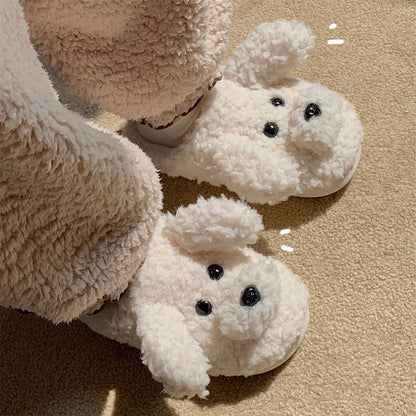 Fluffy Slippers- Puppy