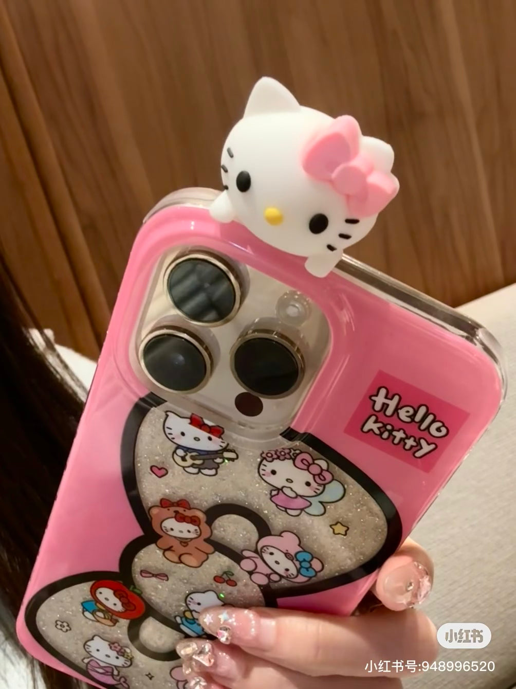 Pinky Phone case with big bow