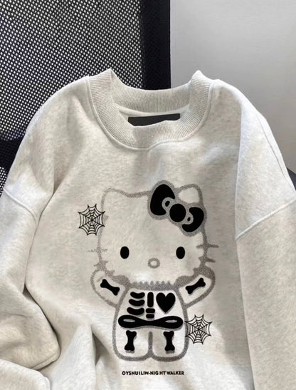 Hello Kitty Halloween Skeletons Hoodie