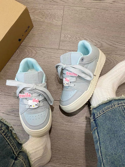 Baby Blue Kitty Sneakers