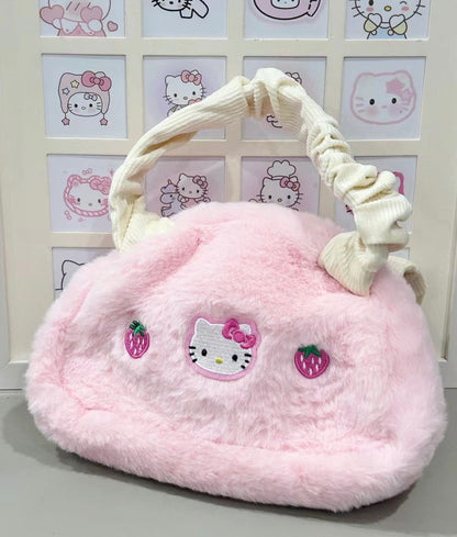 Pink Fuzzy Handbag