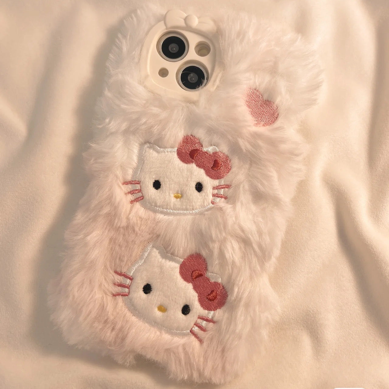 Fluffy Hello Kitty Phone Case