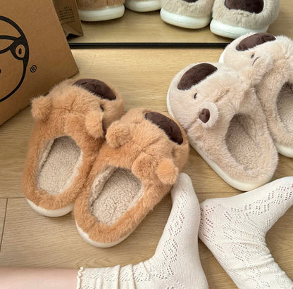 Capybara Fluffy Slippers