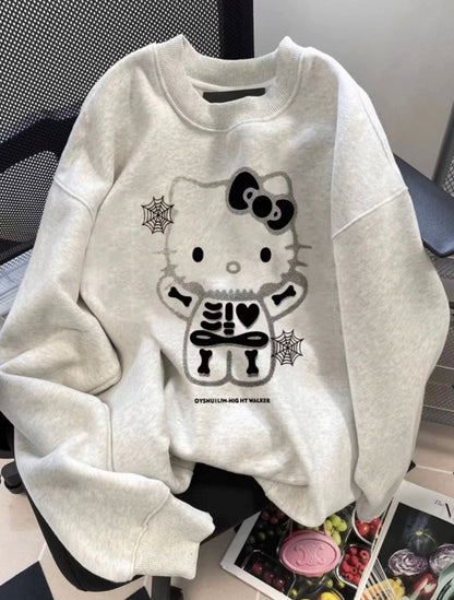 Hello Kitty Halloween Skeletons Hoodie