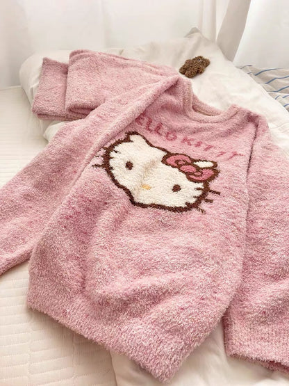 Hello Kitty Fluffy Pajama Set