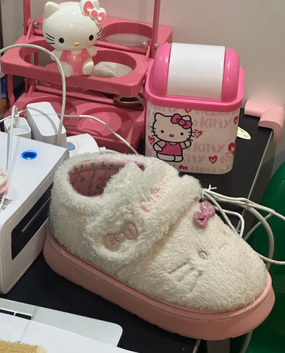 Hello Kitty Pinky Fluffy Slippers