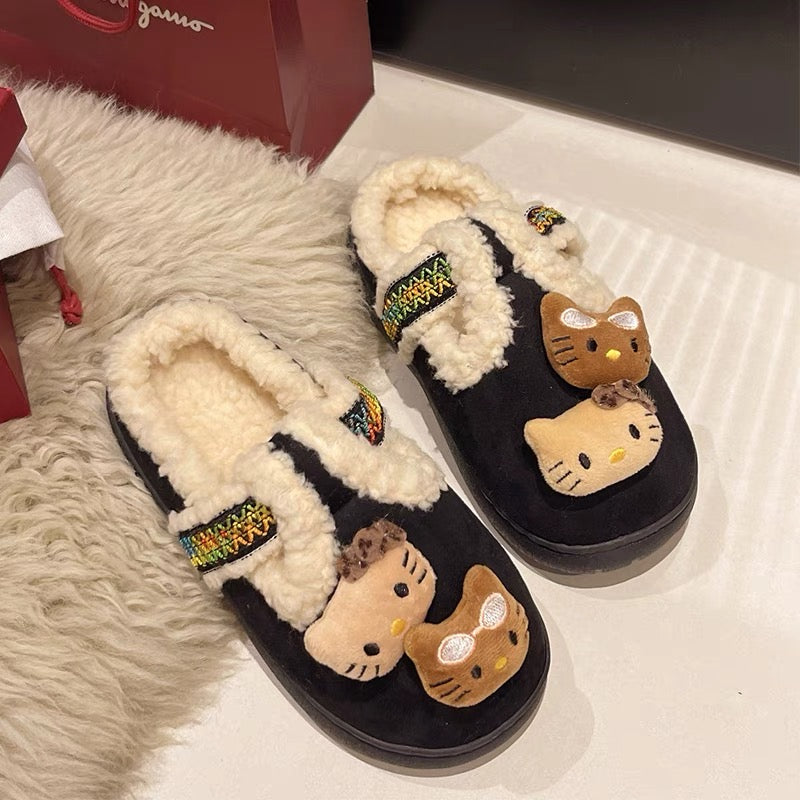 Hello Kitty Keep Warm Fluffy Slippers