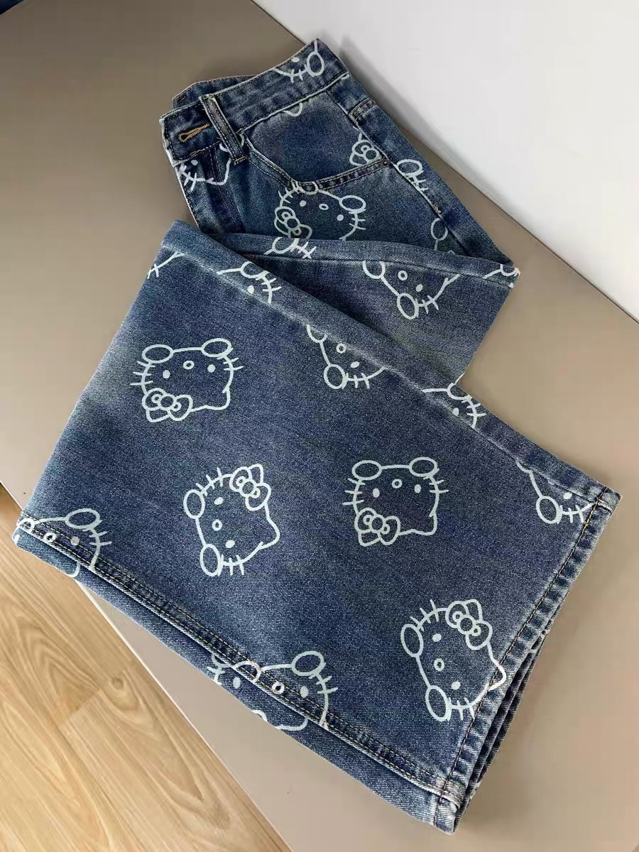 Full of Kitty Y2K jeans
