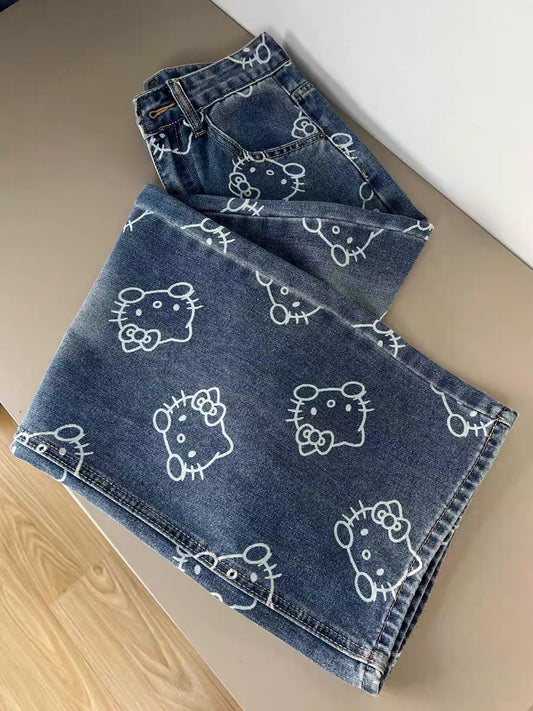 Full of Kitty Y2K jeans