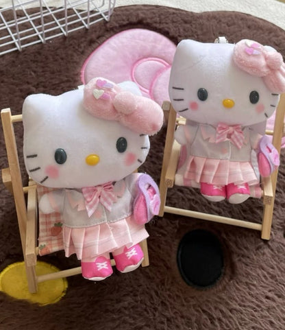 Hello Kitty Plush Keychain- uniform v.