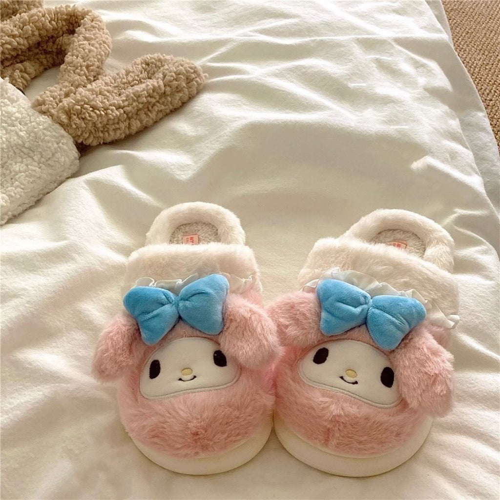 Sanrio Fluffy Slippers- 3 characters