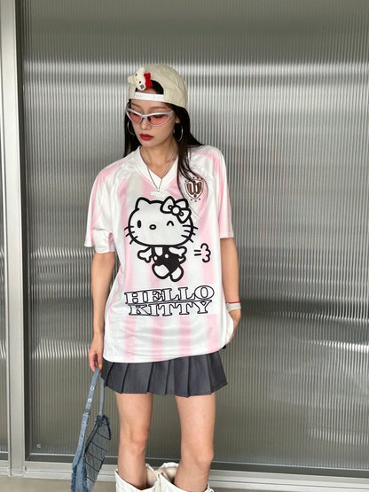 Hello Kitty x Whoosis Football Tee