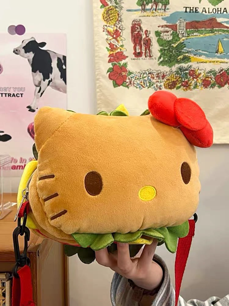 Hamburger shaped Kitty Bag