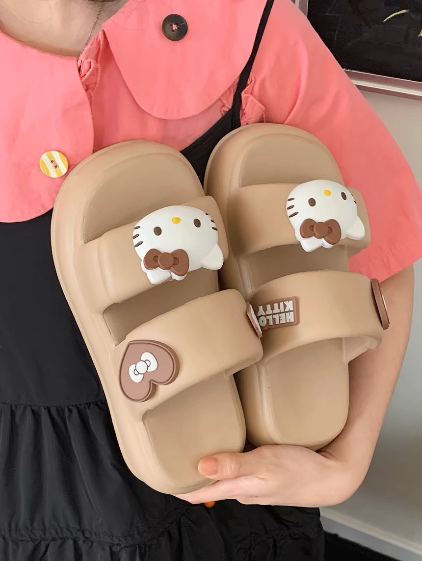 Hello Kitty Slippers- caramel