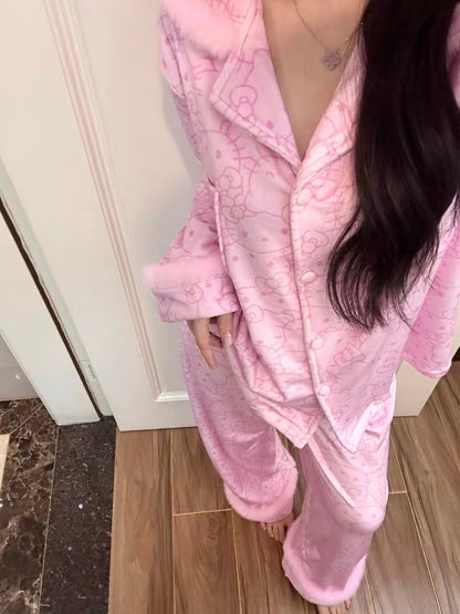 Pinky Full of Kitty Pajama Set