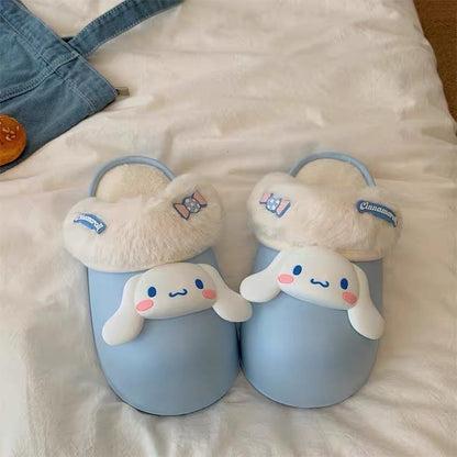 Fluffy Slippers- Sanrio Characters (waterproof)