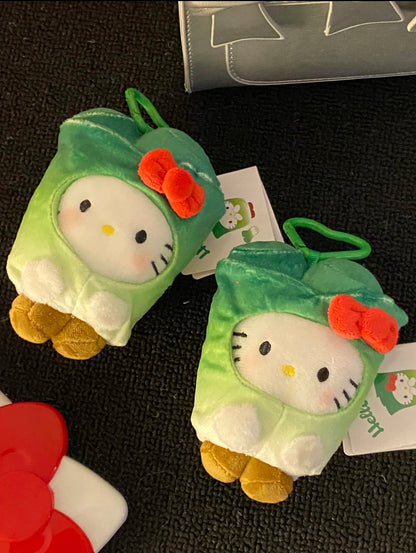 Kitty Plush Keychain- Vegetable v.