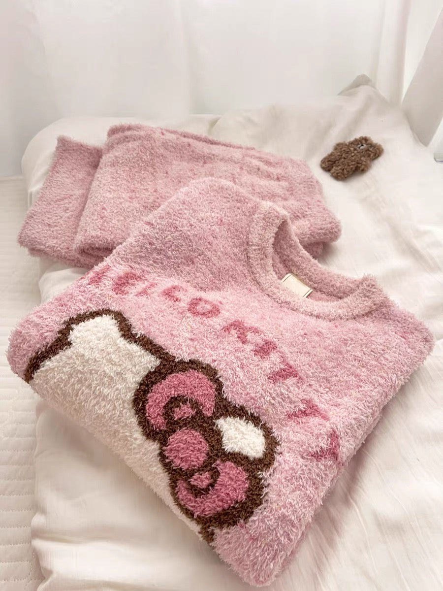 Hello Kitty Fluffy Pajama Set