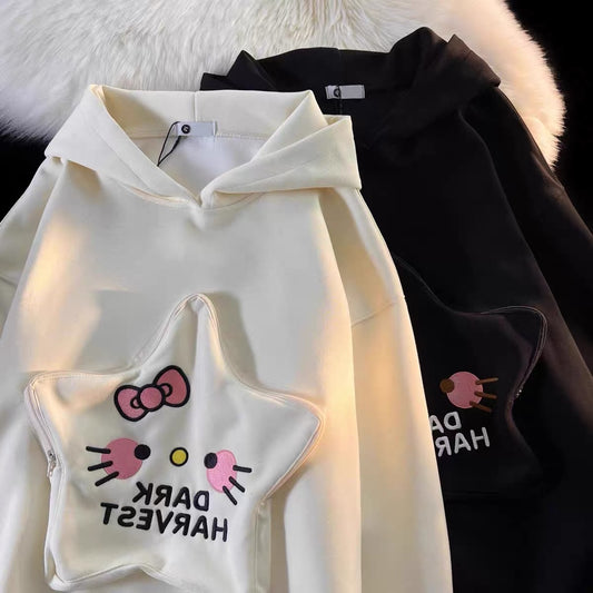 Hello Kitty Hoodie- with star shape