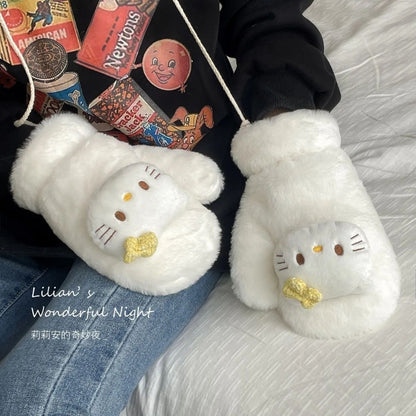 Hello Kitty Fluffy(soft) Gloves