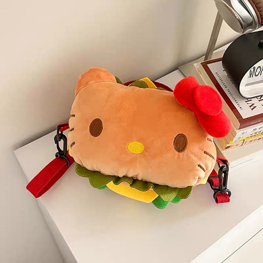 Hamburger shaped Kitty Bag