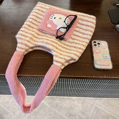 Striped Fluffy Bag