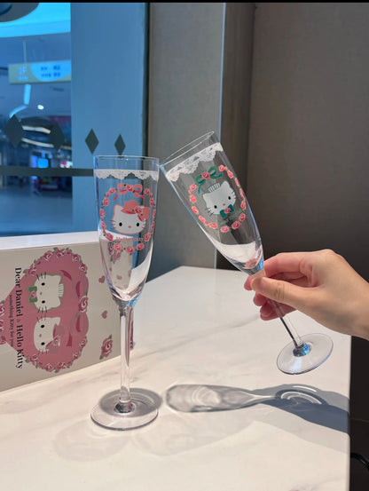 Hello Kitty & Daniel Champagne Cups