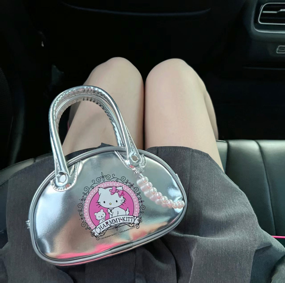 Hello Kitty Silver Handbag