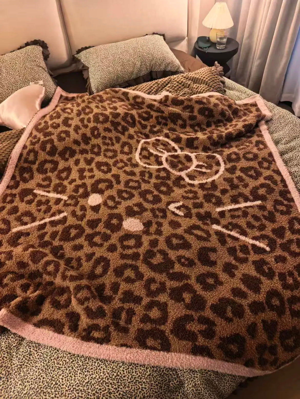 Leopard Print Kitty Blanket