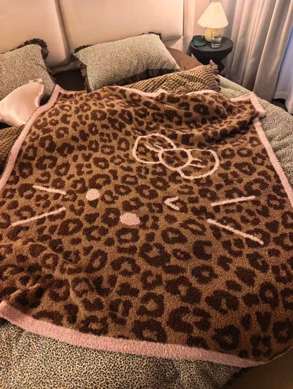 Leopard Print Kitty Blanket