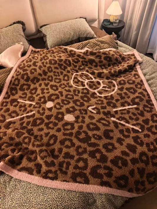 Leopard Print Kitty Blanket