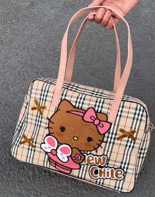 Hello Kitty Plaid Tote Bag