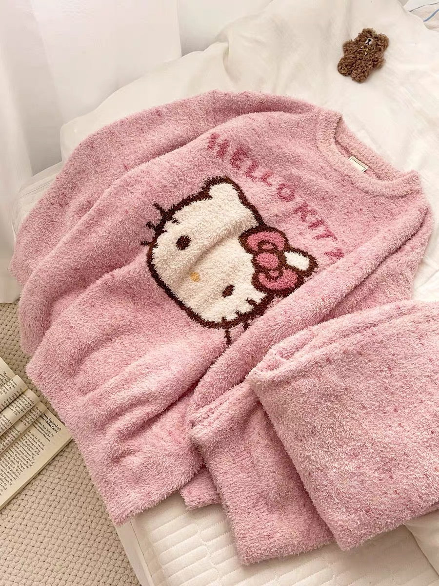 Hello Kitty Fluffy Pajama Set