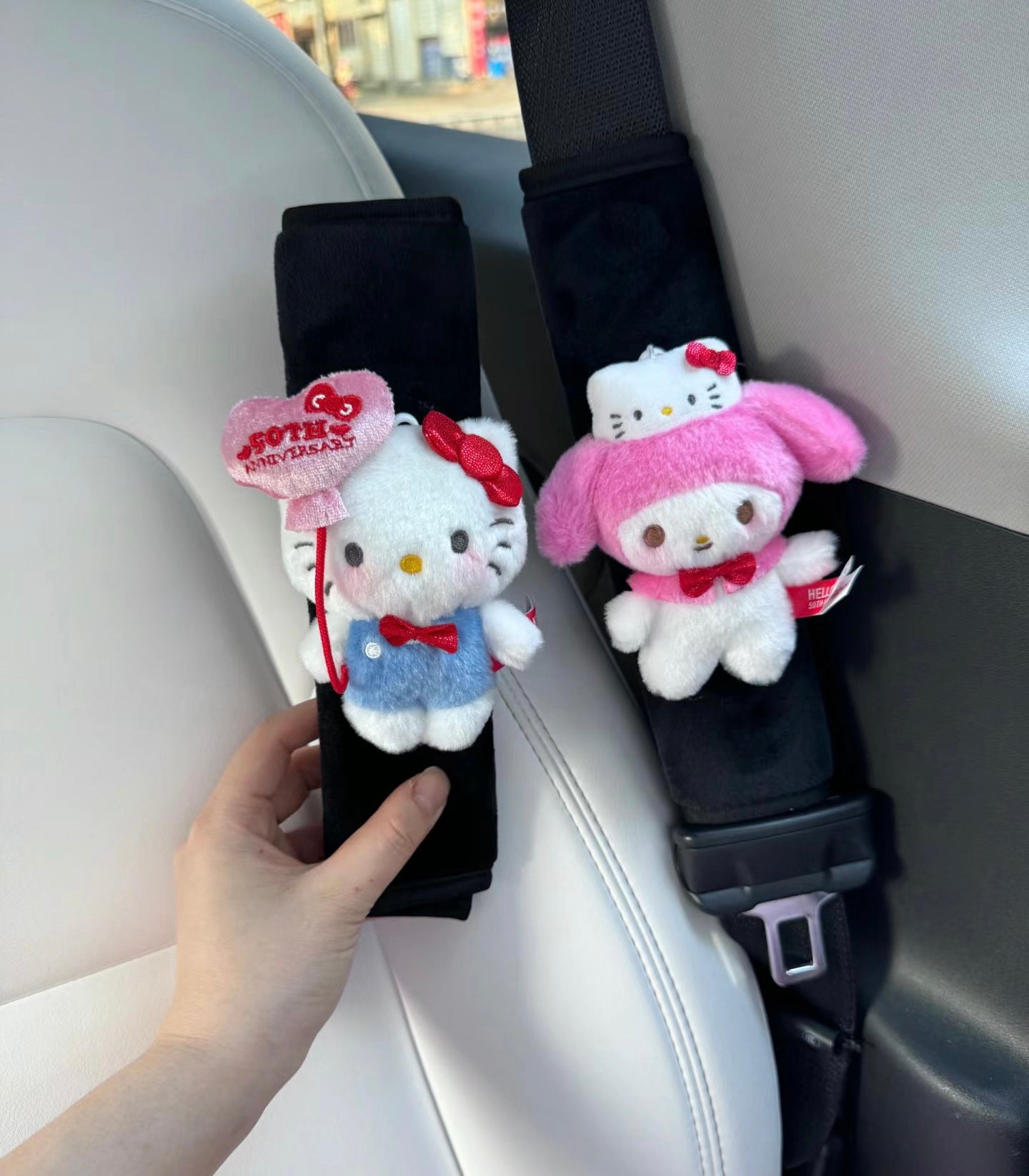 Plush seatbelt cover - Sanrio characters