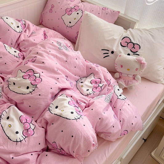 Pinky Kitty Bedding Set-2025