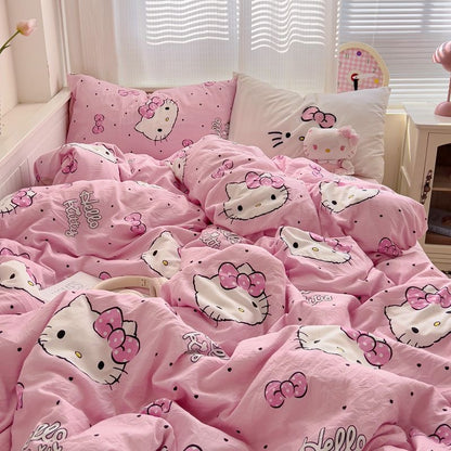 Pinky Kitty Bedding Set-2025