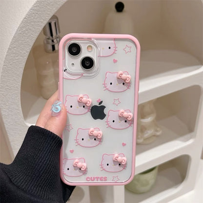 Pinky Kitty Phone case - 3D bow