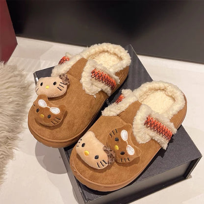 Hello Kitty Keep Warm Fluffy Slippers