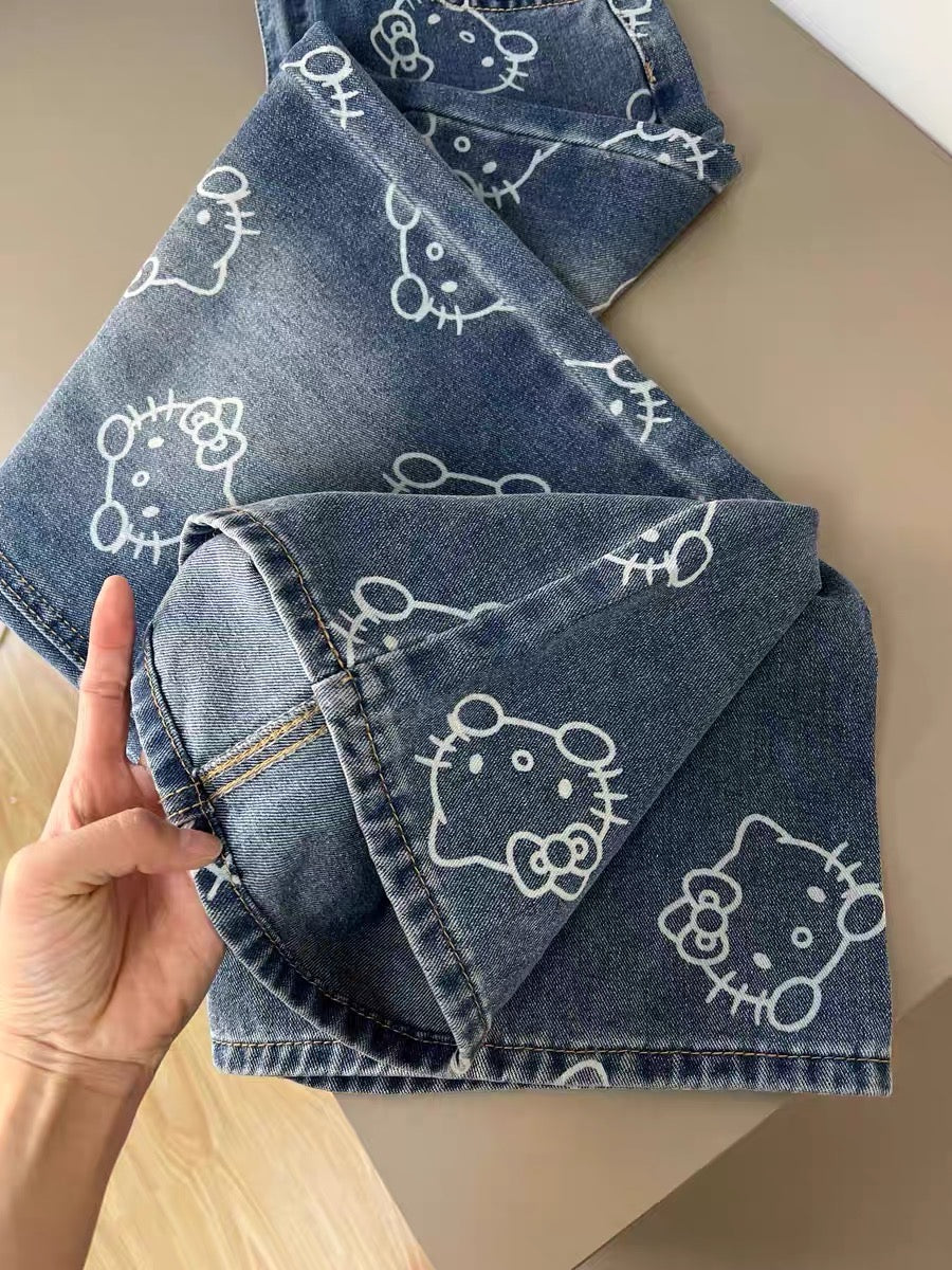 Full of Kitty Y2K jeans