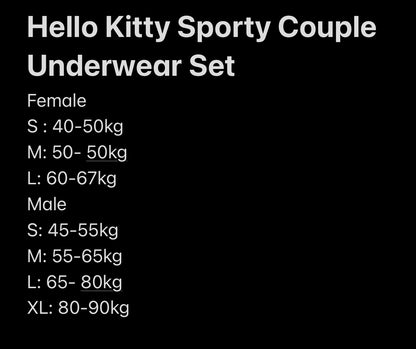 Hello Kitty Sporty Couple Underwear set