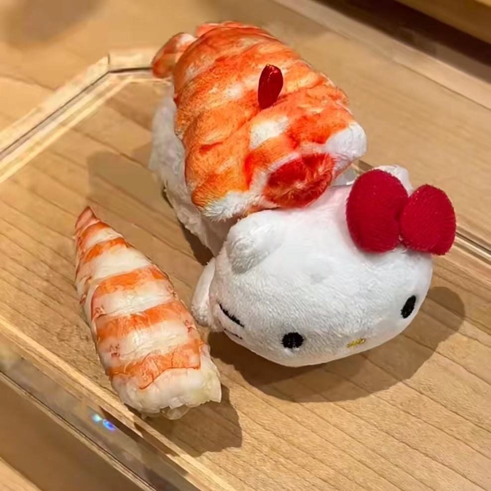 Sushi Kitty Plush Keychain